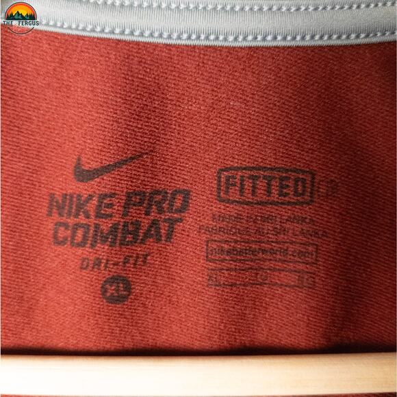 Nike Pro Dri-Fit Combat Hyperwarm Max Activewear Shirt Gray Gorpcore Men's XL - Picture 8 of 15